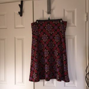 Azure skirt.  Size large.  Lularoe